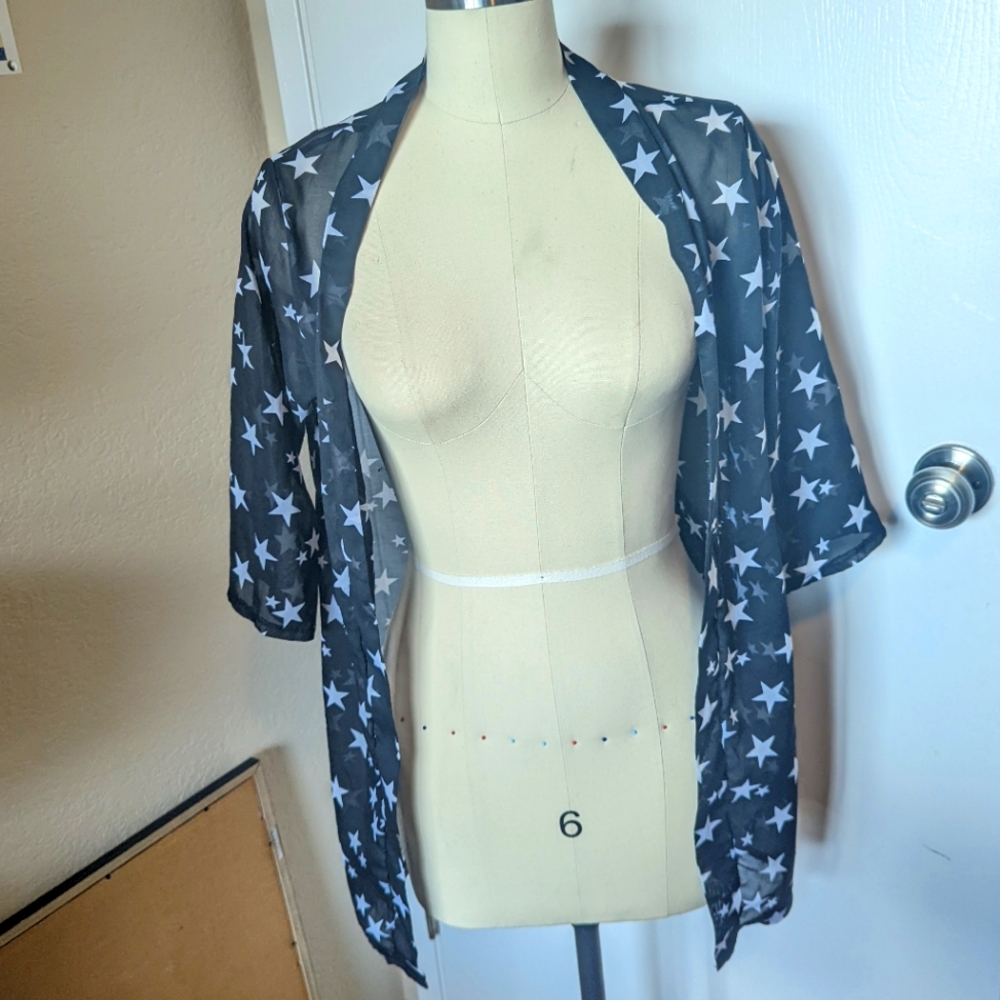 Black and White Celestial Cardigan